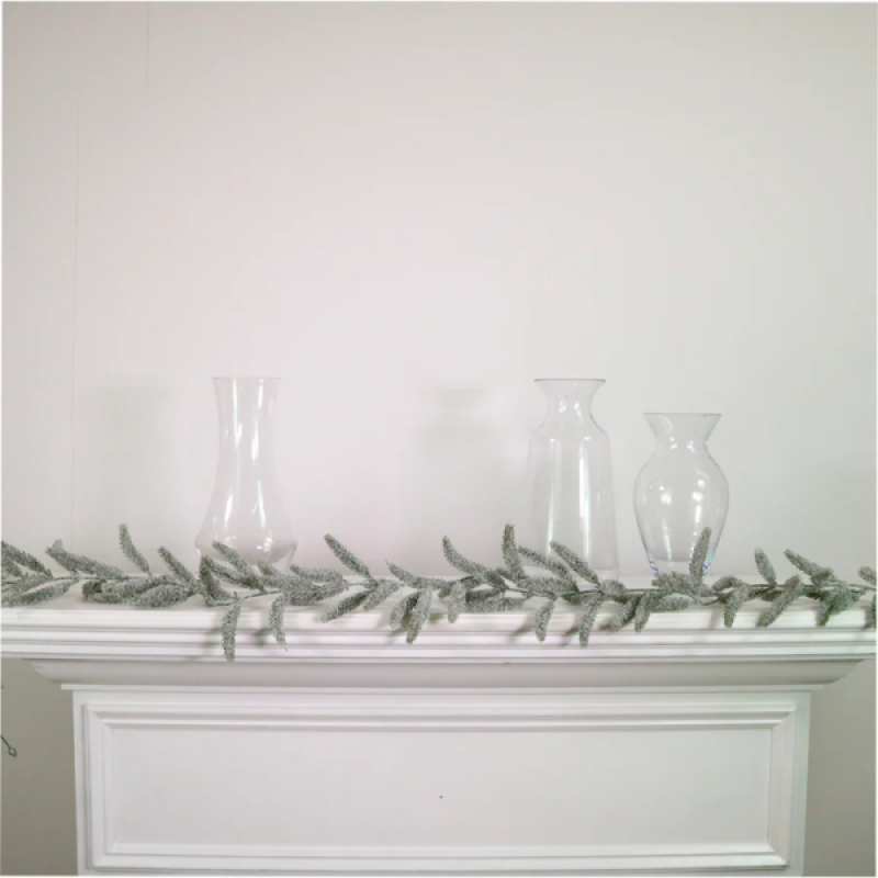 LOTUS: XMAS SNOWCAP SPRUCE GARLAND SNOWY GREEN