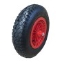 Wheelbarrow Spare Pump Wheel 16" Red Rim w Axle & Bolts