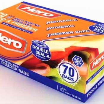 HERO MULTI PURPOSE DOUBLE FREEZER BAGS 70'S