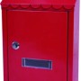 Manor Contemporary Red Steel Post Box 