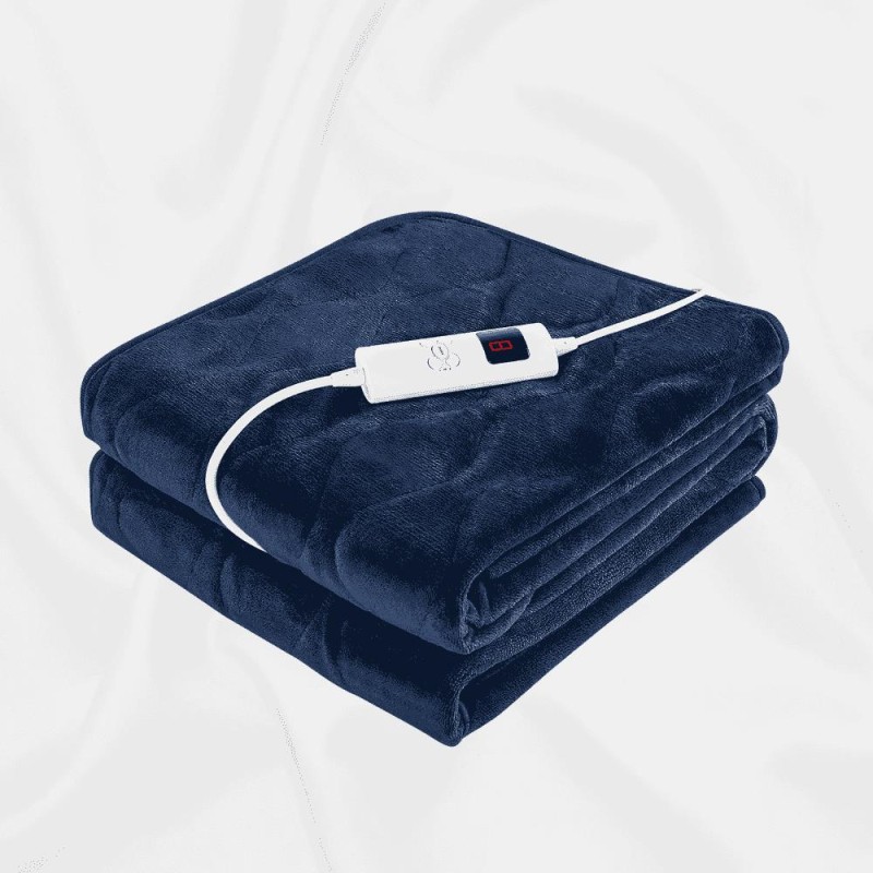Luxury Heated Throw in Blue