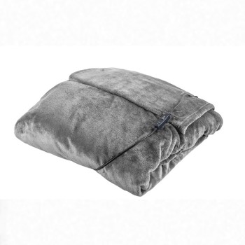 Luxury Heated Throw in Grey