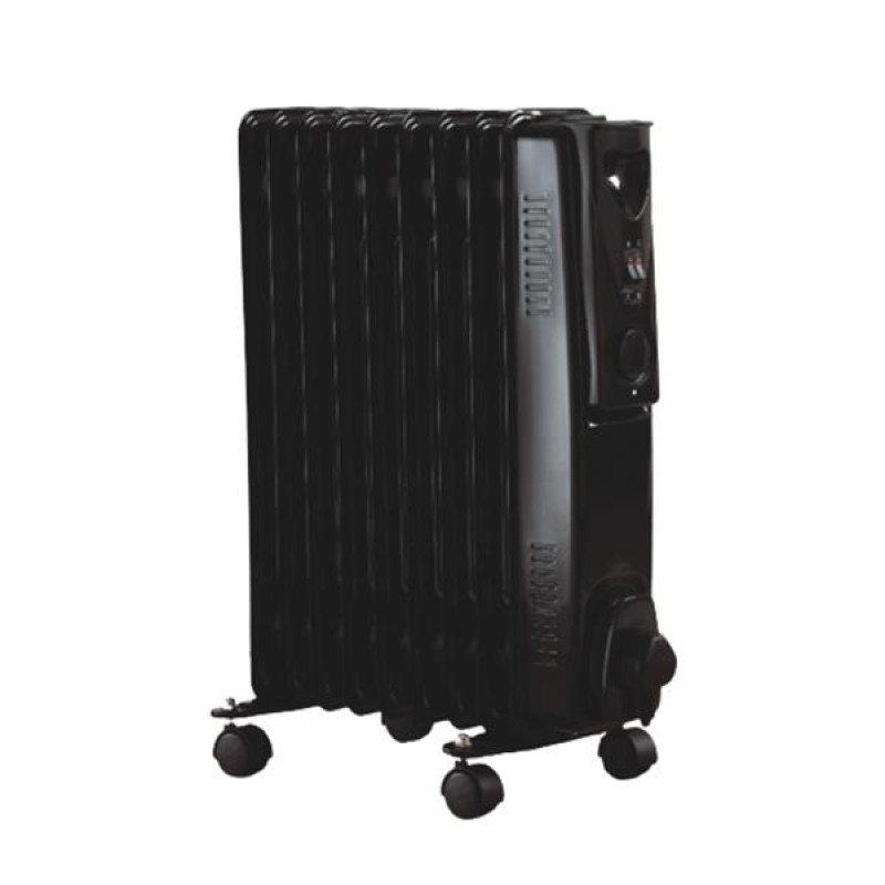 HH : OIL FILLED HEATER 9 FIN 2000W BLACK