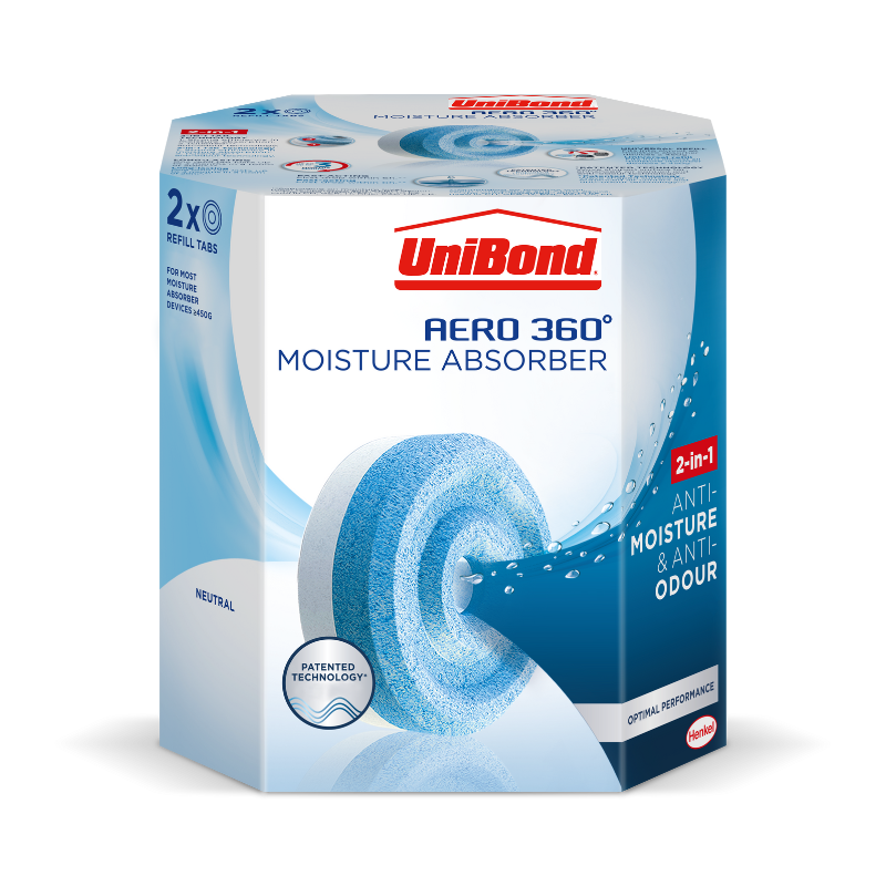 Unibond Aero 360 Mositure & Odour Absorber Refill - Neutral 