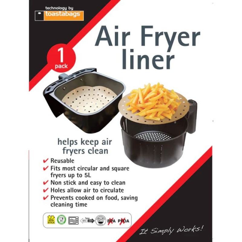 PLANIT AIR FRYER LINER NATURAL 1 PACK