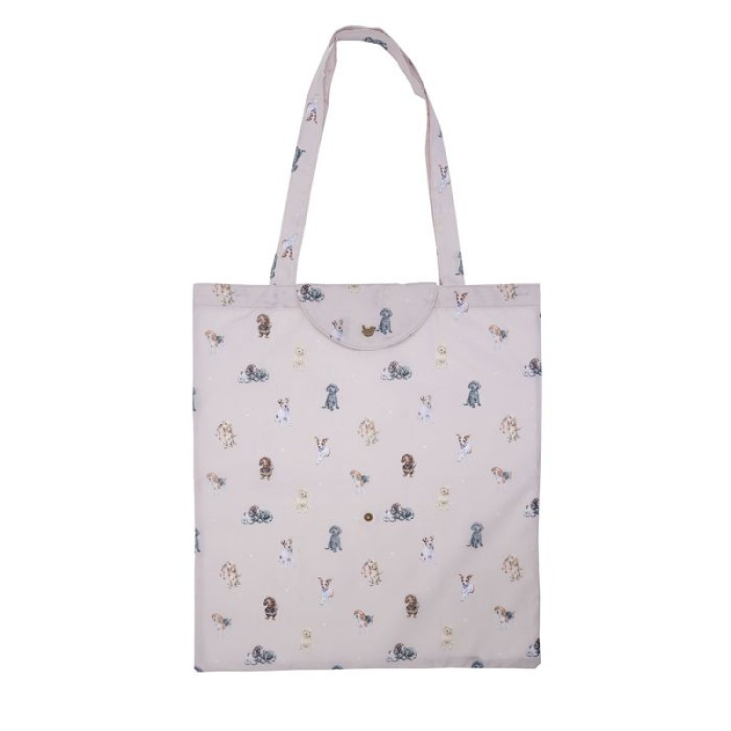 WRENDALE : FOLDABLE SHOPPING BAG - DOGS