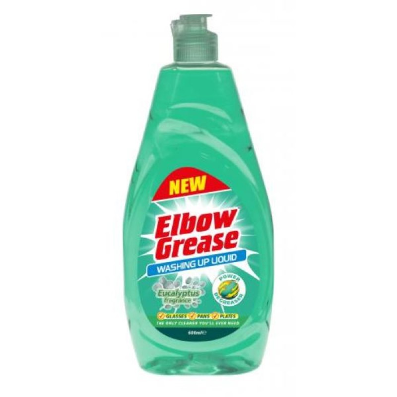 ELBOW GREASE EUCALYPTUS WASHING UP LIQUID 600ML