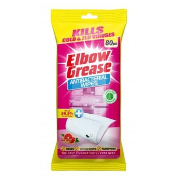 ELBOW GREASE PINK BLUSH WIPES 80PK
