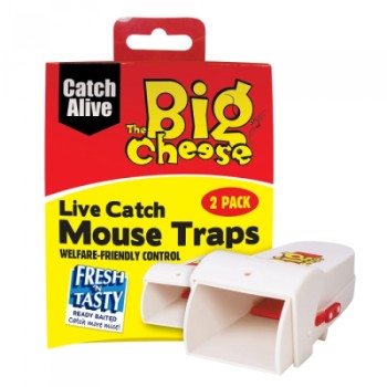 BIG CHEESE STV155 LIVE CATCH MOUSE TRAP 2PACK