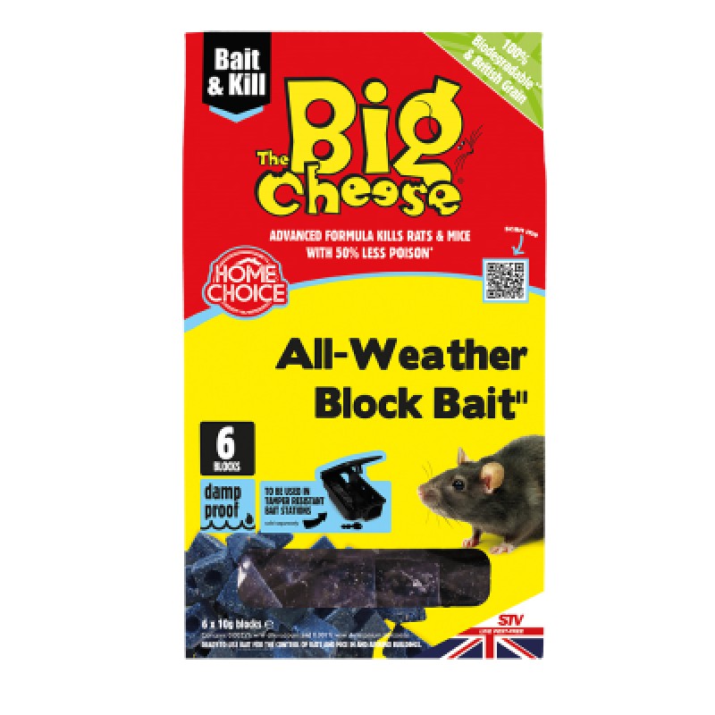 BIG CHEESE ALL WEATHER BLOCK BAIT, 6X10G