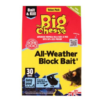 BIG CHEESE ALL WEATHER BLOCK BAIT, 30X10G