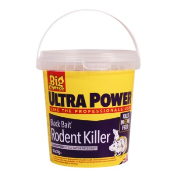 BIG CHEESE ULTRA BLOCK BAIT, RAT/MICE 15X20G