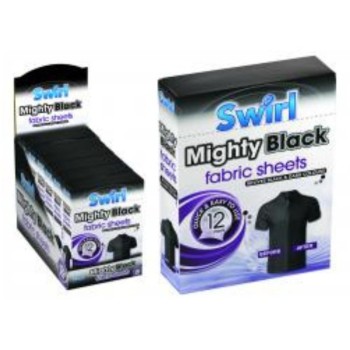 SWIRL MIGHTY BLACK SHEETS 12PK