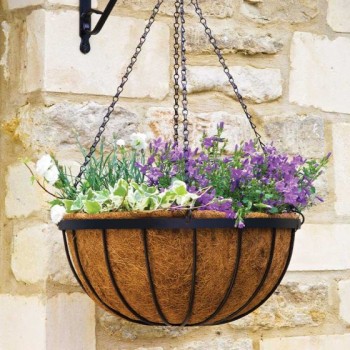 14" SAXON HANGING  BASKET