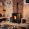 Vivace ELLY Wood Pellet Stove Black 2.5-6KW