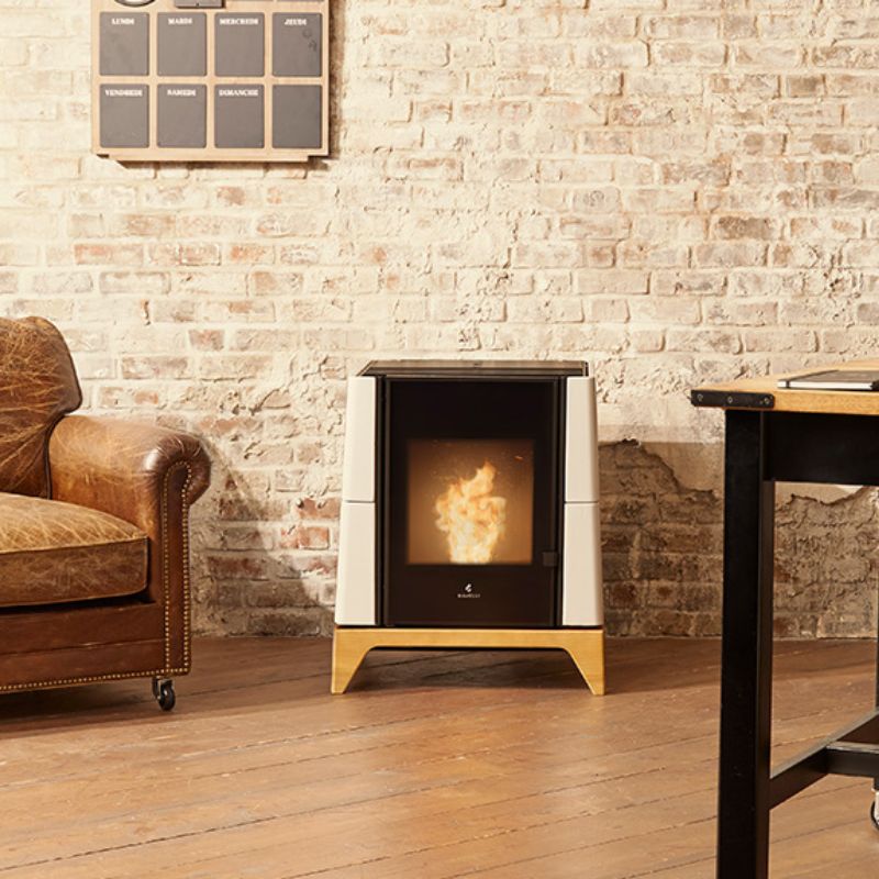 Ravelli ARIA Wood Pellet Stove - White 