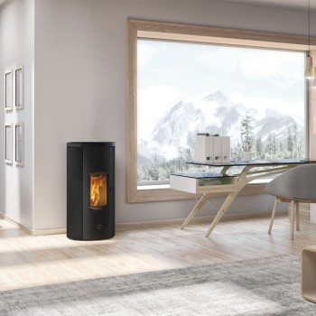 Edilkamin LIKE80 Wood Pellet Stove Black 