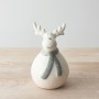 PL : Christmas Plump Reindeer with Grey Scarf 14cm
