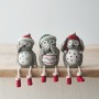PL : Christmas Grey Nordic Owl Sitters - Assorted Designs