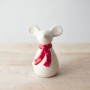 PL : Christmas Ceramic Mouse with Scarf 14cm