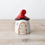 PL : Christmas Mushroom House Oil Burner 14cm