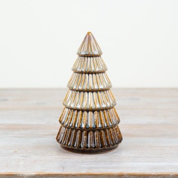 PL : Christmas Brown Tree Ornament 19cm