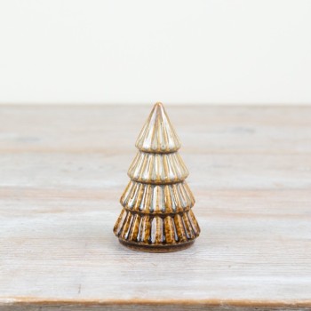 PL : Christmas Brown Tree Decoration 9.8cm