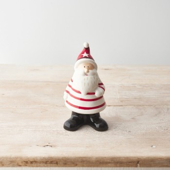 PL : Christmas Standing Santa Ornament 14cm