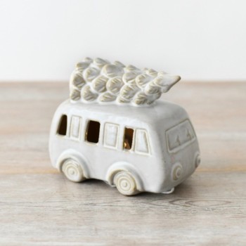 PL : Christmas Glazed Camper Van LED 14cm