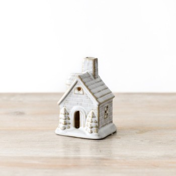 PL : White Reactive Glazed House LED 10cm