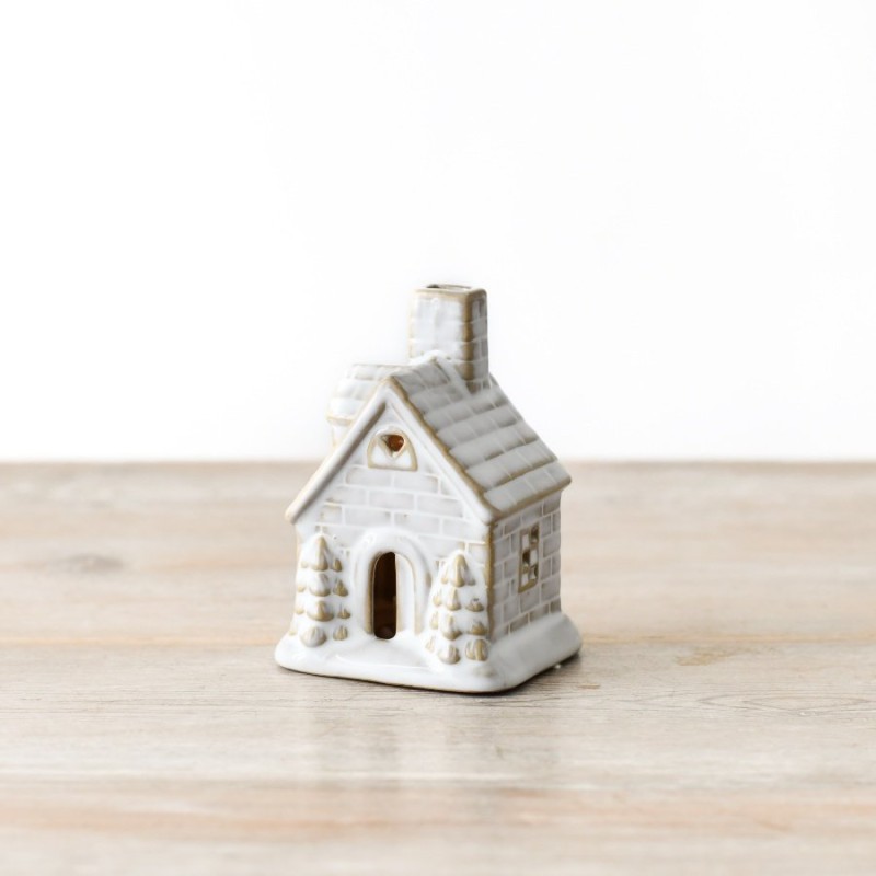 PL : White Reactive Glazed House LED 10cm