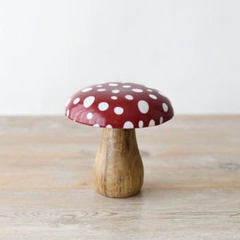 PL : Christmas Toadstool Ornament 10cm 