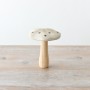 PL : Christmas Wooden Mushroom with Brown Spots 15cm