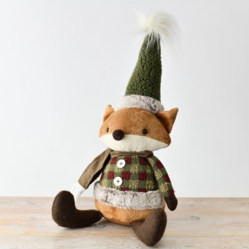 PL : Christmas Sitting Fox 45cm