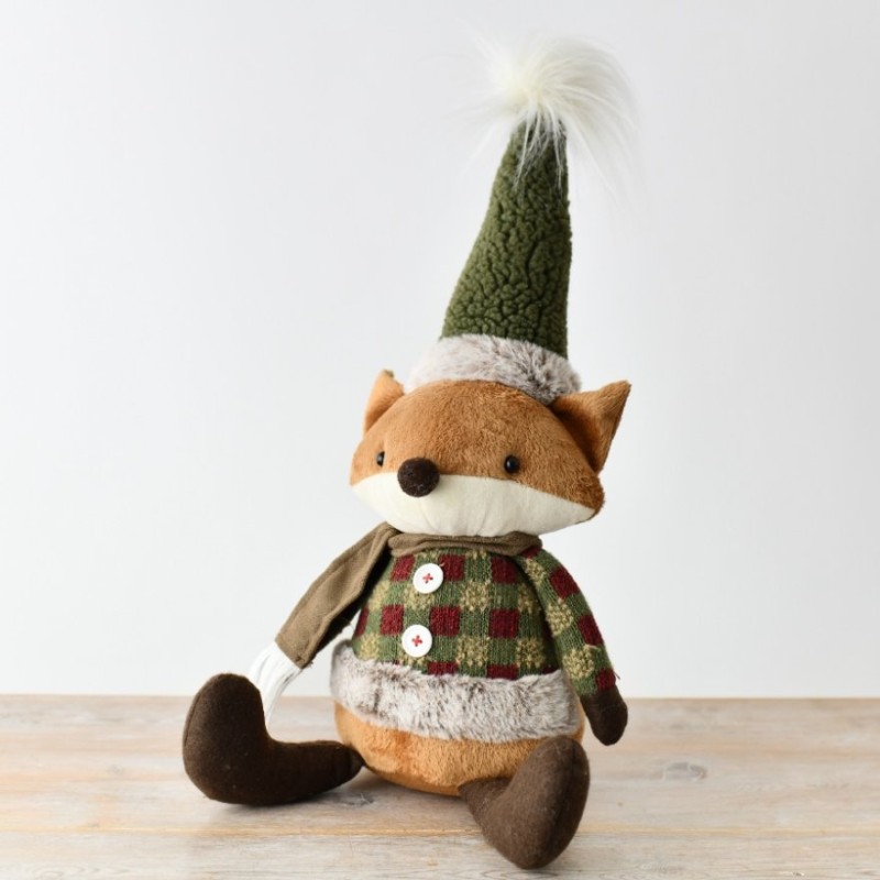 PL : Christmas Sitting Fox 45cm