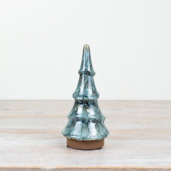 PL : Green Glazed Christmas Tree 20cm