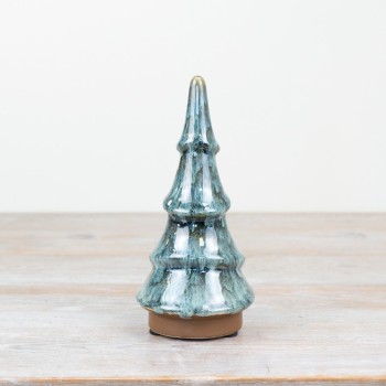 PL : Green Glazed Christmas Tree 27.5cm
