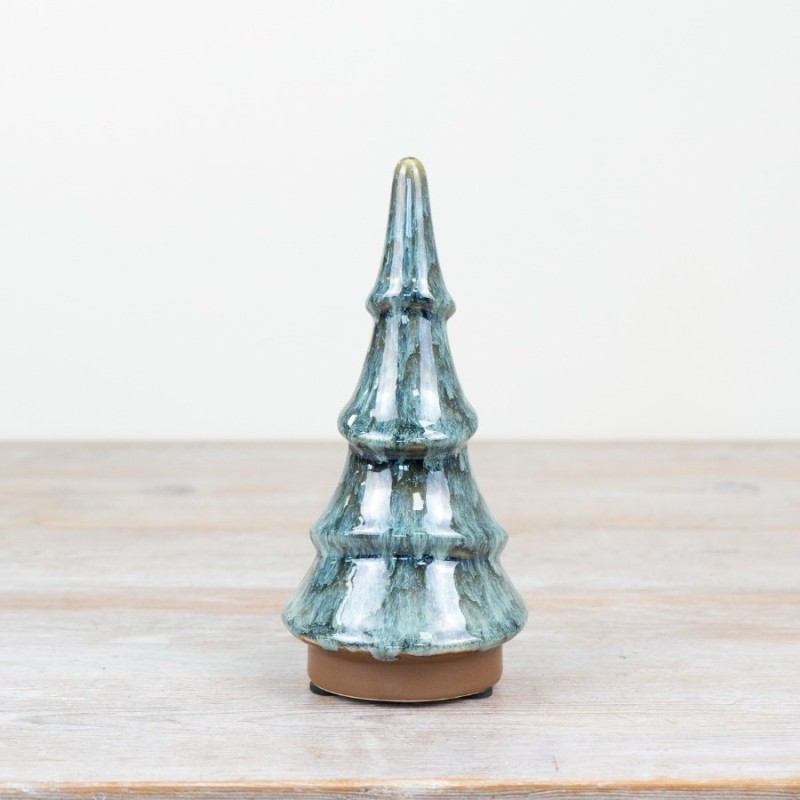 PL : Green Glazed Christmas Tree 27.5cm
