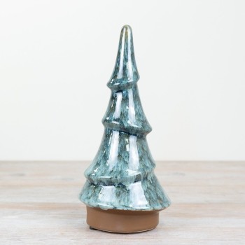 PL : Green Glazed Christmas Tree 38cm 