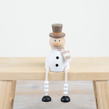 PL : Wooden Snowman 10.5cm