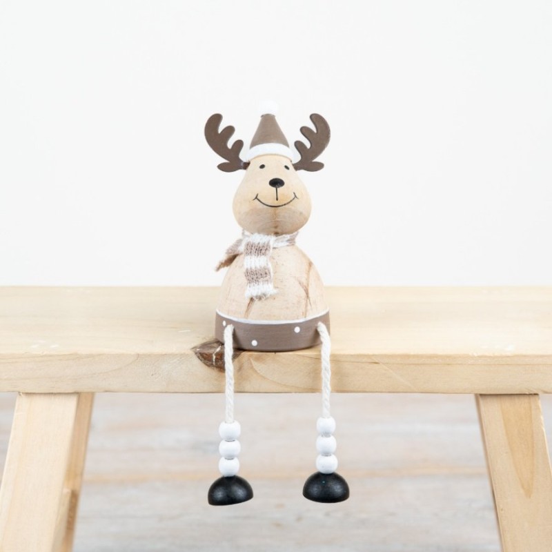 PL : Wooden Reindeer 11cm