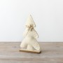 PL : Christmas Sherpa Tree on Wooden Base 23cm