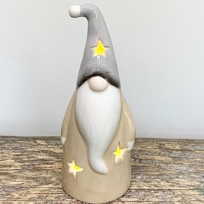 PL : Christmas LED Beige Gonk 2.5CM