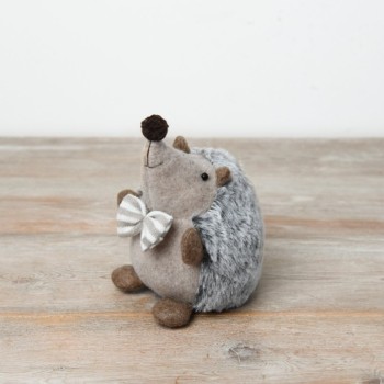 PL : Christmas Cute Hedgehog with Bow 18cm