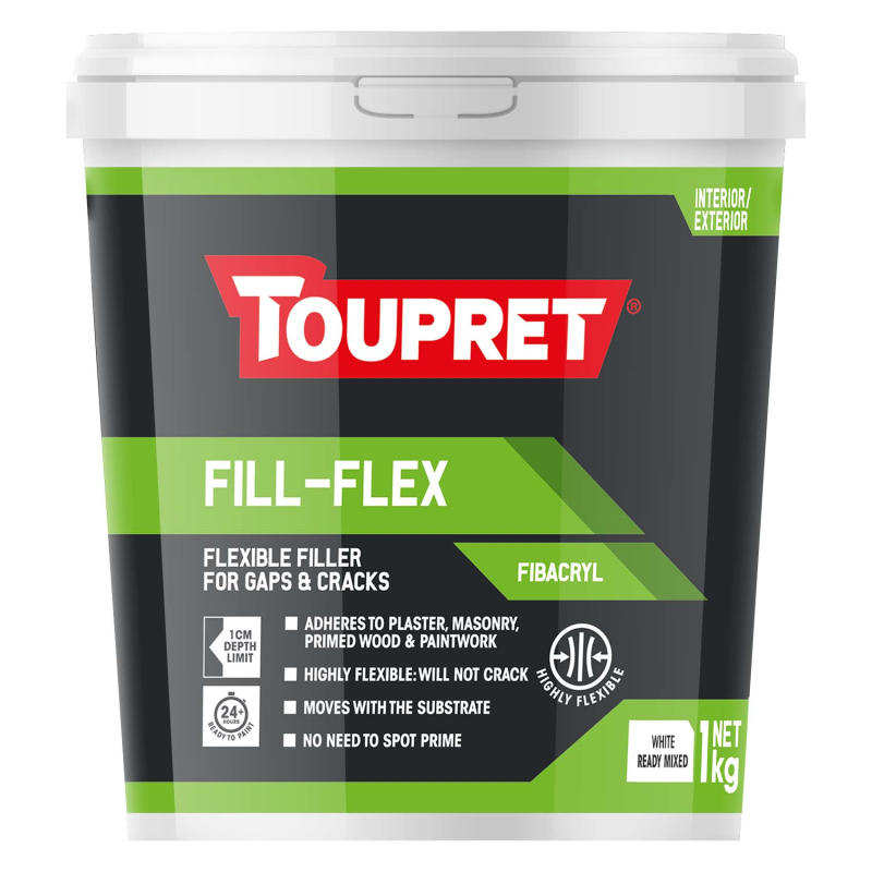 Toupret Fibracryl Exterior Flexible Filler 1KG