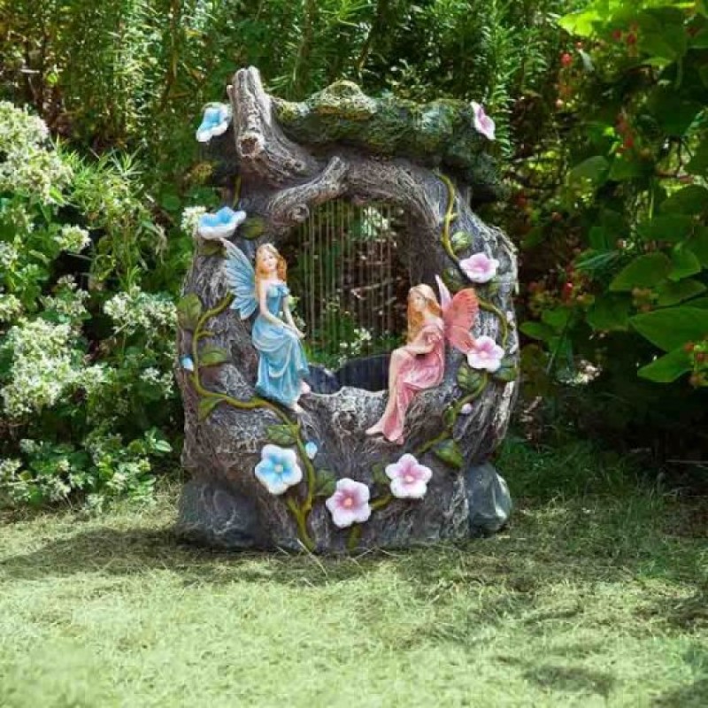 Fairy Rainfall Traditional Solar Water Feature