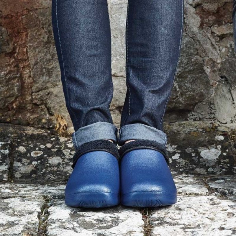 COMFI FLEECE CLOG – NAVY 