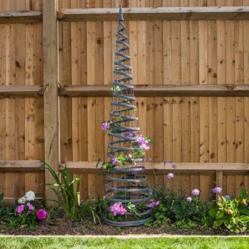 SG: Faux Rattan Obelisk - Slate 1.5M