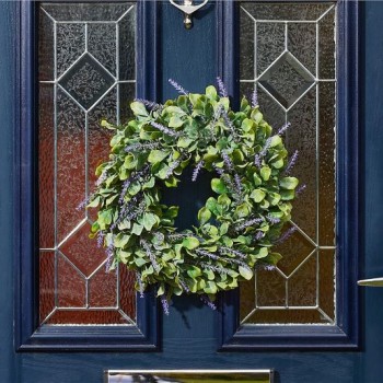 SG: Lavender Whirl Wreath 40cm