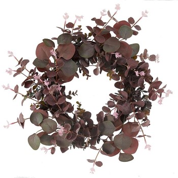 SG: Eucalyptus Whirl Wreath - Violet 40cm